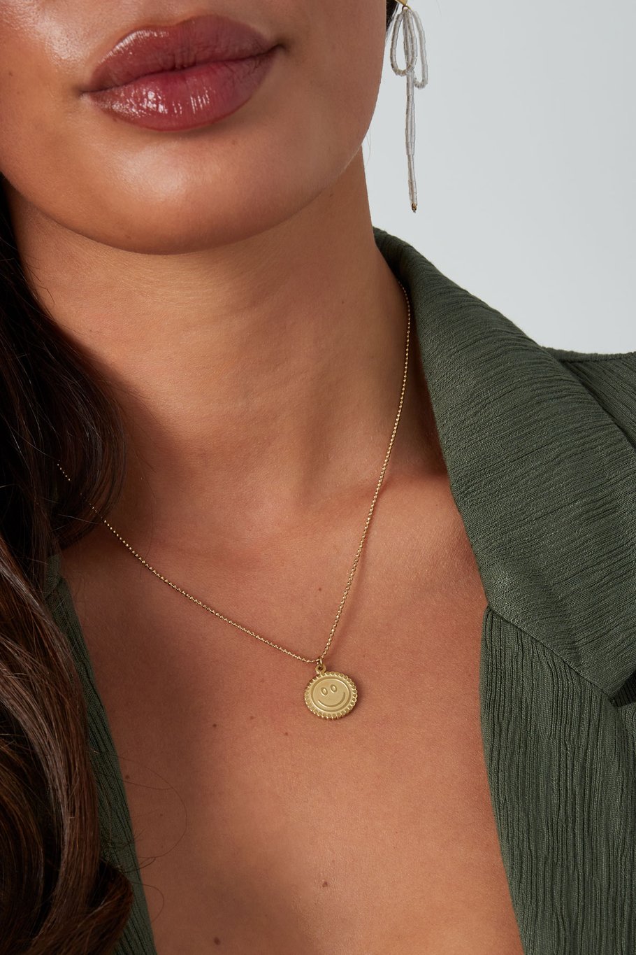 necklace smiley happy life Picture3